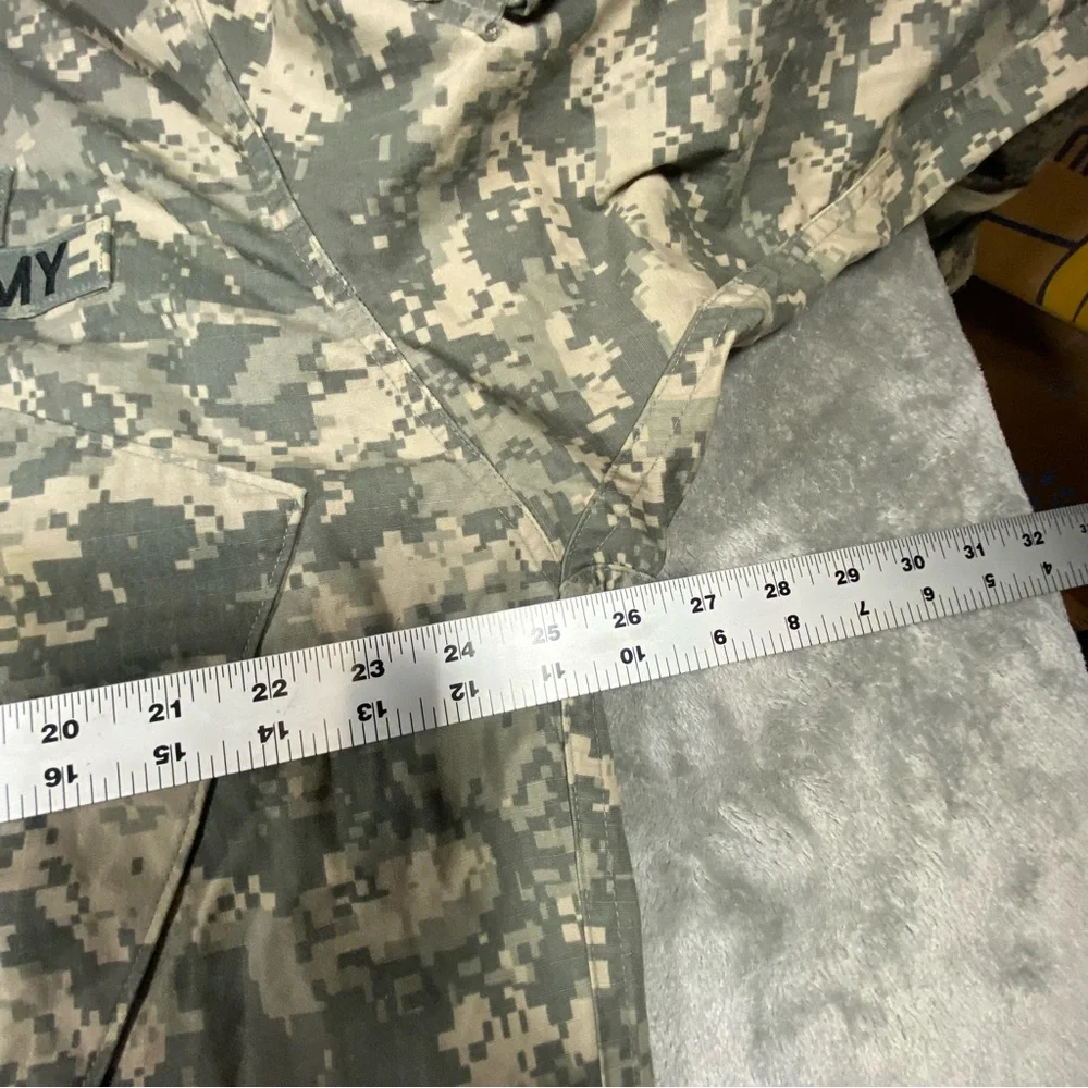 Camo Field Jacket Men’s Large Long US Army Digital Outdoors Military ACU Ripstop - Picture 11 of 13